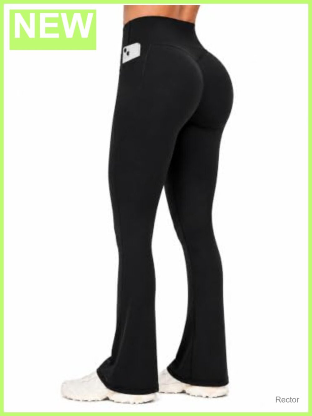 High Waist Hidden Butt Scrunch Flare Leggings with Pockets